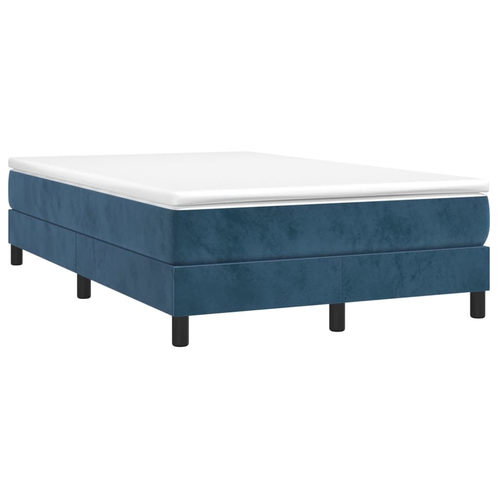 Maison Exclusive - Boxspringbett mit Matratze Dunkelblau 120x190 cm Samt