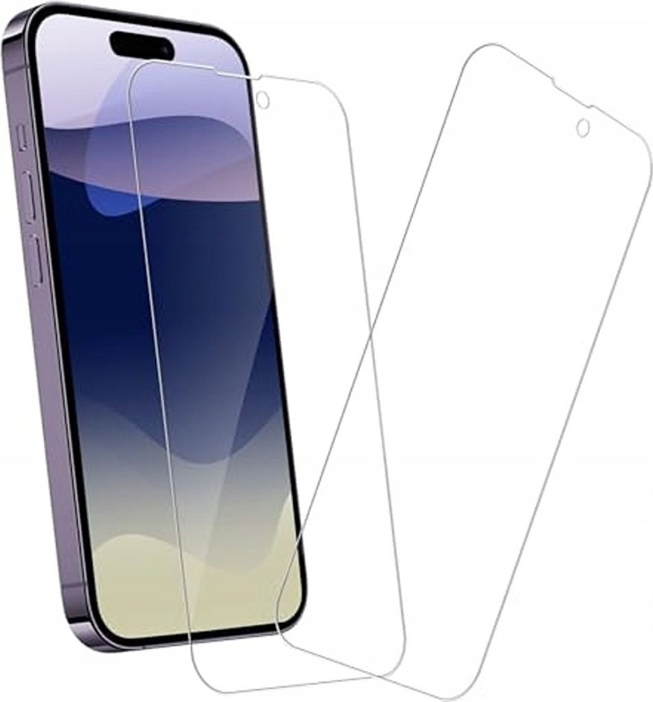 Gehärtetes Sicherheitsglas für iPhone 14 Pro Härte 9H 2er Set