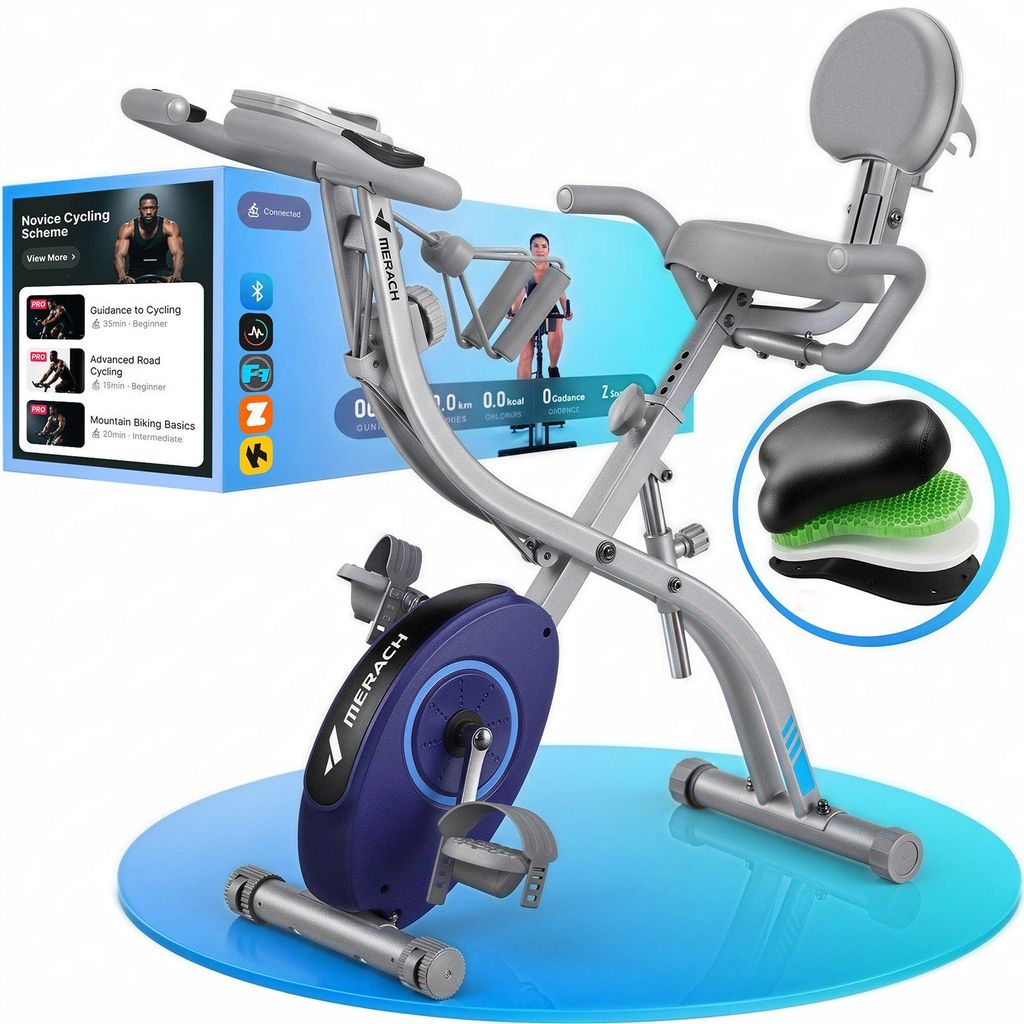 4-in-1 opvouwbare fitnessapparaat voor thuis – magnetische Productafbeelding 