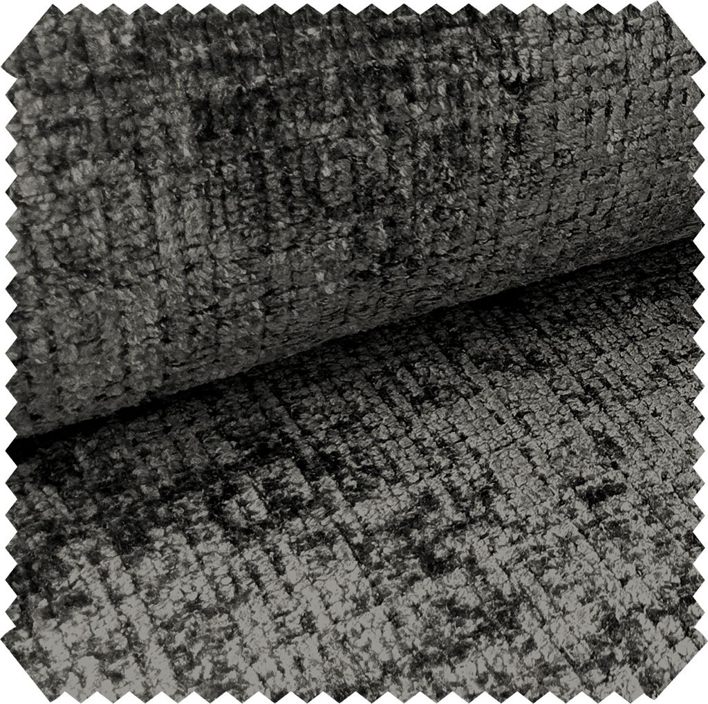 novely CRETA Chenille-Stoff Polsterstoff Möbelstoff Bezugsstoff | Meterware | 1 lfm - Farbe: 96 Grau