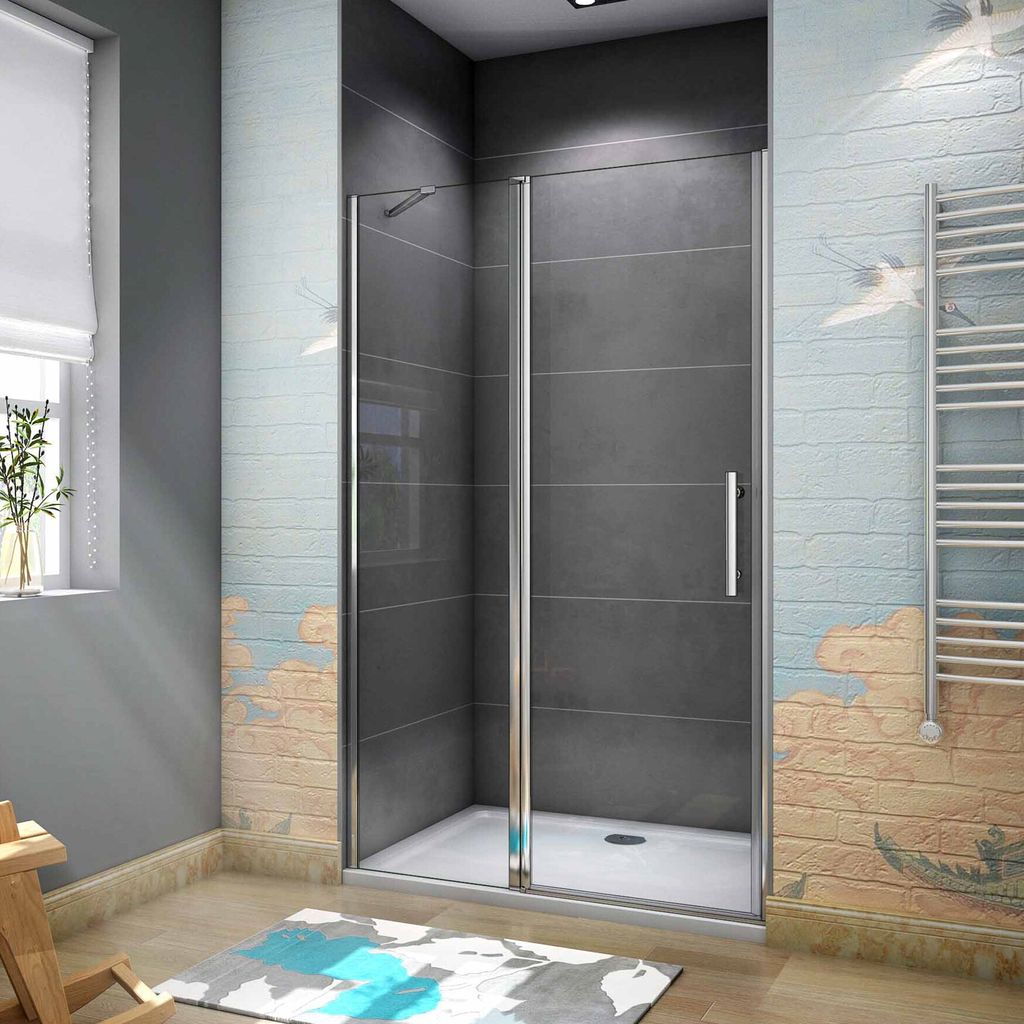 120X195cm Drehtür Falttür Schwenktür Eckeinstieg Dusche Produktbild 