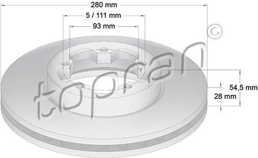 Disque de frein TOPRAN 303 972 : Stop vibrations et bruits au freinage