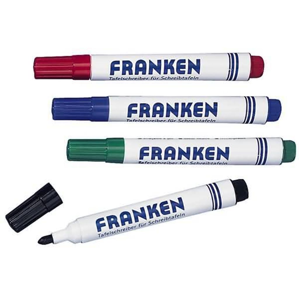 FRANKEN Whiteboard Marker Strichstärke: 2-6 mm sortiert 4 Marker