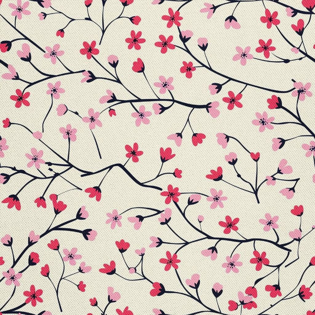 OUTDOOR DEKOSTOFFE OXFORD - Motiv Blumen I DX5407