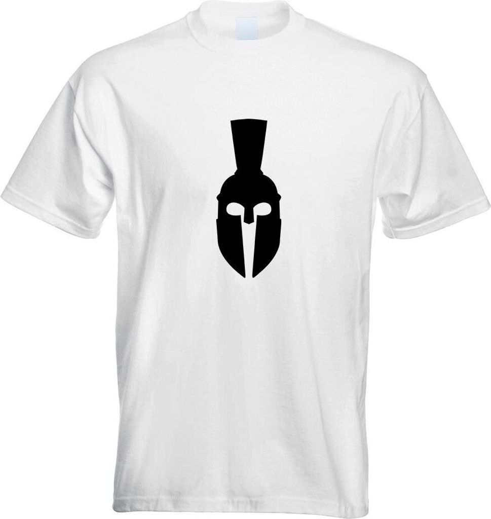 Kiwistar - T-Shirt - Weiss - Spartaner Kamm Motiv Bedruckt Funshirt Design Print - mit Motiv Bedruckt - Funshirt Design - Sport - Freizeit - Herren...