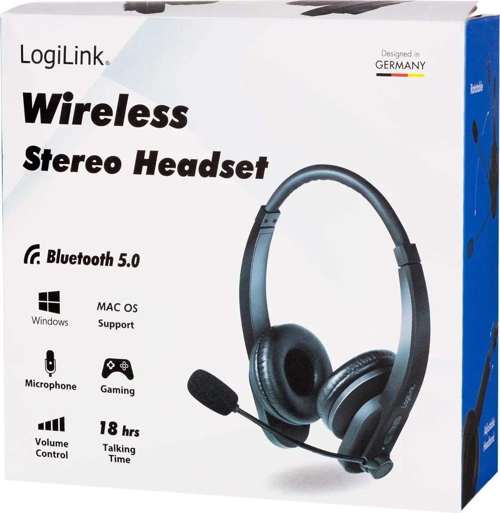 Casque Bluetooth Stereo Logilink avec Microphone Intégré pour Appels - 7