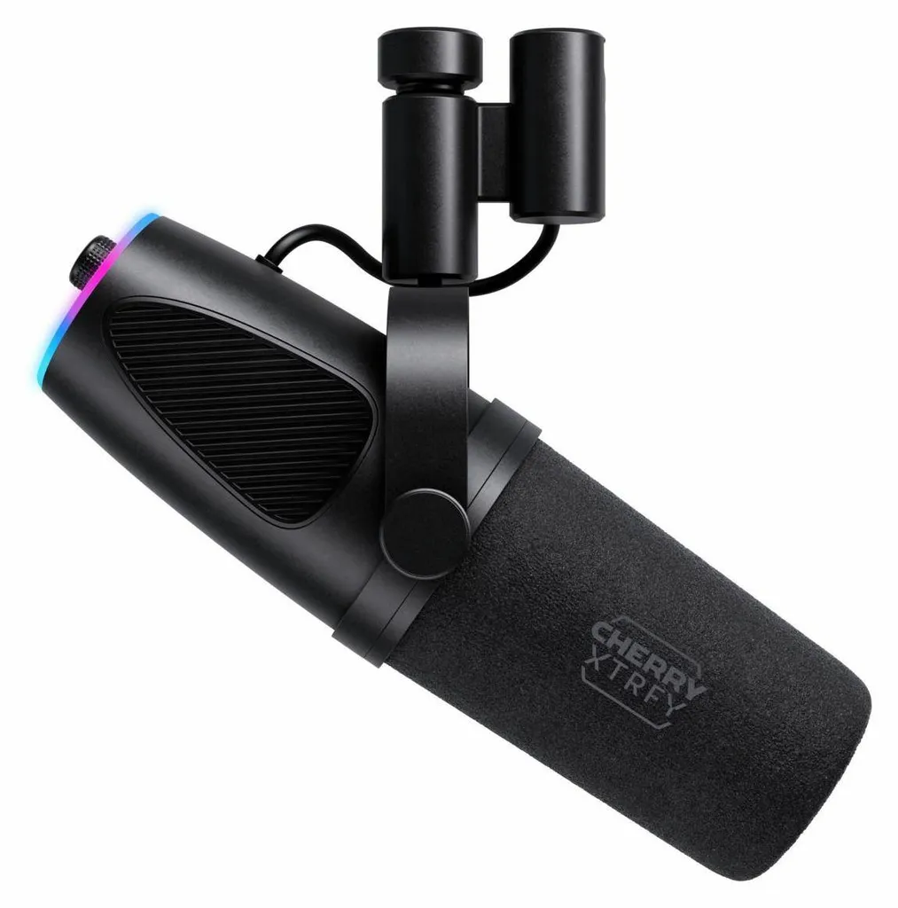 Microphone Dynamique USB-C Cherry Xtrfy Ngale X Noir Haute Fidélité PC