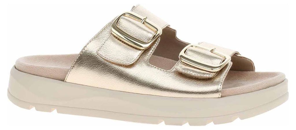 Caprice Damen Pantolette Leder Zweiriemer mit Plateausohle Produktbild 