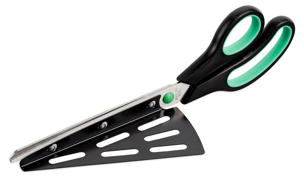 Relaxdays Pizzaschere mit Pizzaheber, Edelstahl Produktbild 