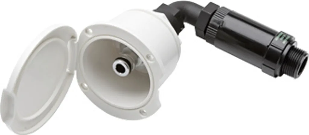 Boîte à encastrer Allpa sortie d'eau résistante UV et plastique chromé 1/2