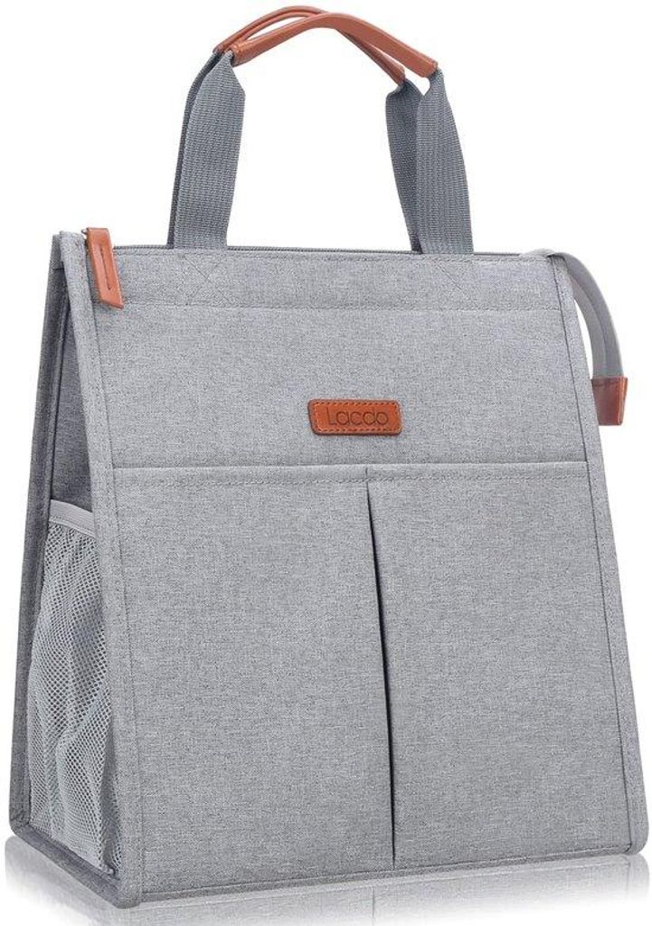 Lacdo Lunch- und Kühltasche, Thermotasche, Lunch- und Kühltasche für Damen und Herren, isolierte Tasche, faltbare Lunch- und Kühltasche, Kühlb...