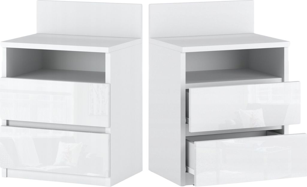 Nachttisch 2er SET 40x59x32 (B/H/T) Nachttischschrank für Produktbild 