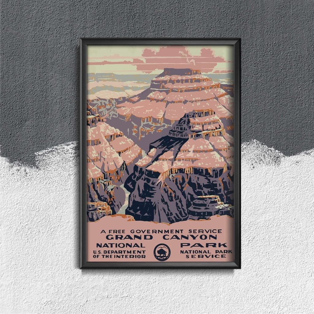 Poster - Canvas - Leinwand - 29,7 cm x 42 cm - Grand Canyon-Nationalpark