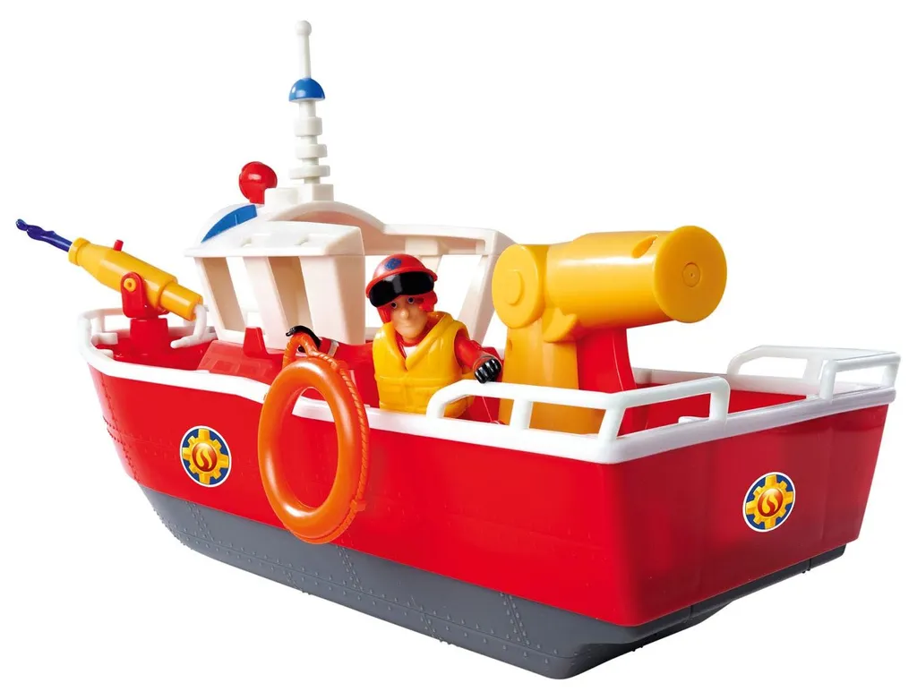 Bateau de Pompier Titan Sam Jouet Aquatique Flottant pour Enfant 3 Ans
