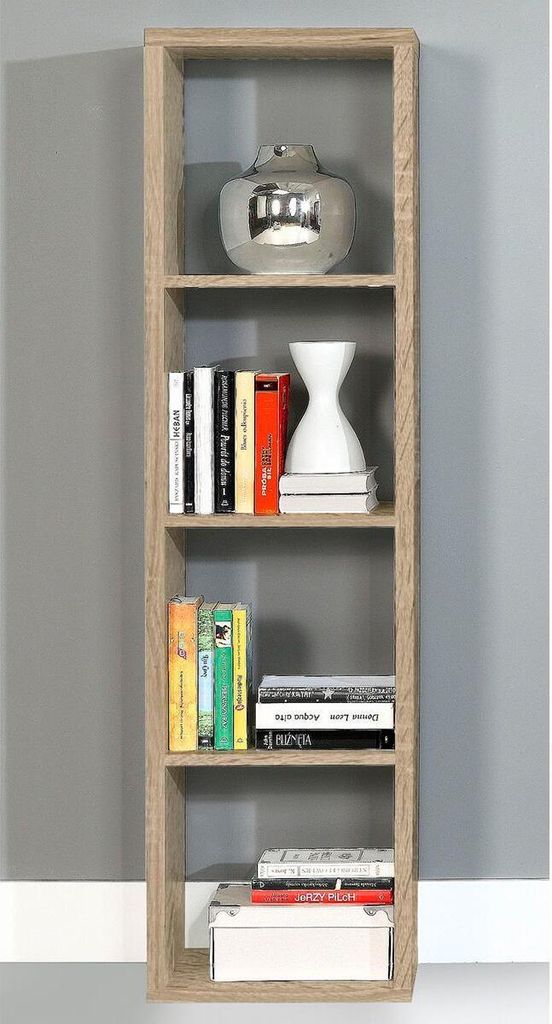 möbelando Regal Standregal Bücherregal Ablageregal Dekoregal Raumteiler Wellington I Sonoma-Eiche