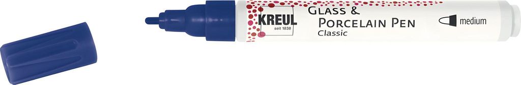 KREUL Glass & Porcelain Pen Classic royalblau