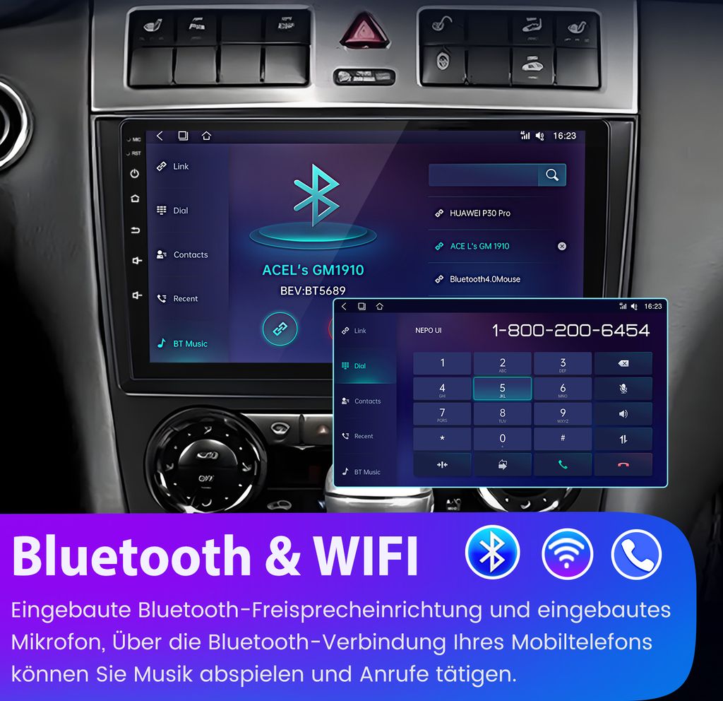 Navigation Radio Für C-Klasse Android 13 Autoradio Für Mercedes C-Klasse W203/W209 – 7 Zoll Touchscreen Mit CarPlay & Android Auto Android 13 Auto Multimedia