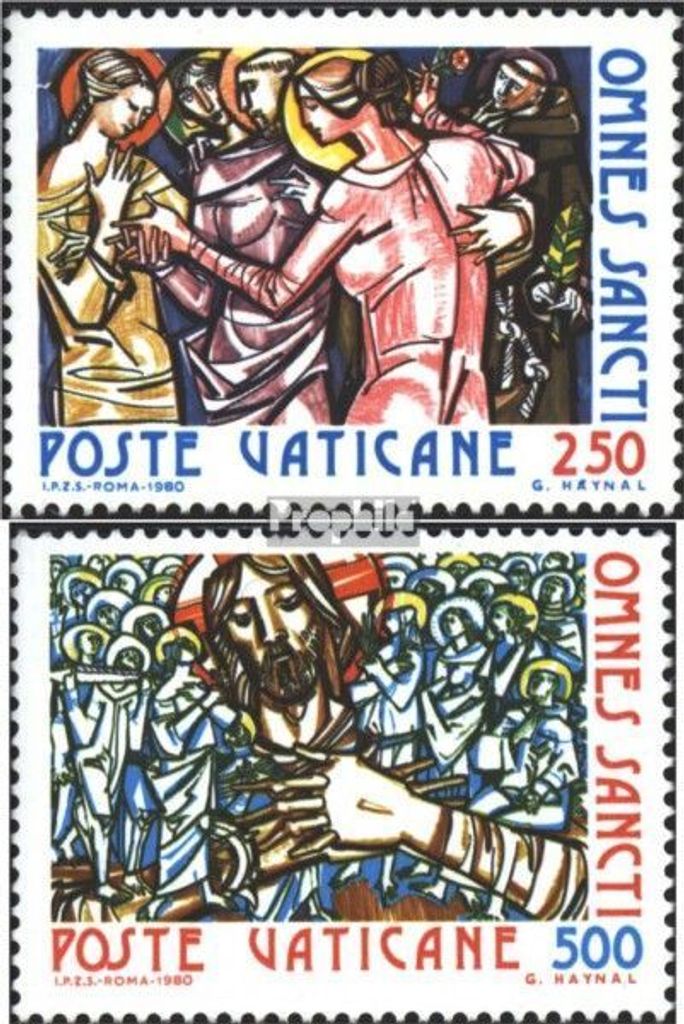 Briefmarken Vatikanstadt 1980 Mi 775-776 (kompl.Ausg.) gestempelt Allerheiligen
