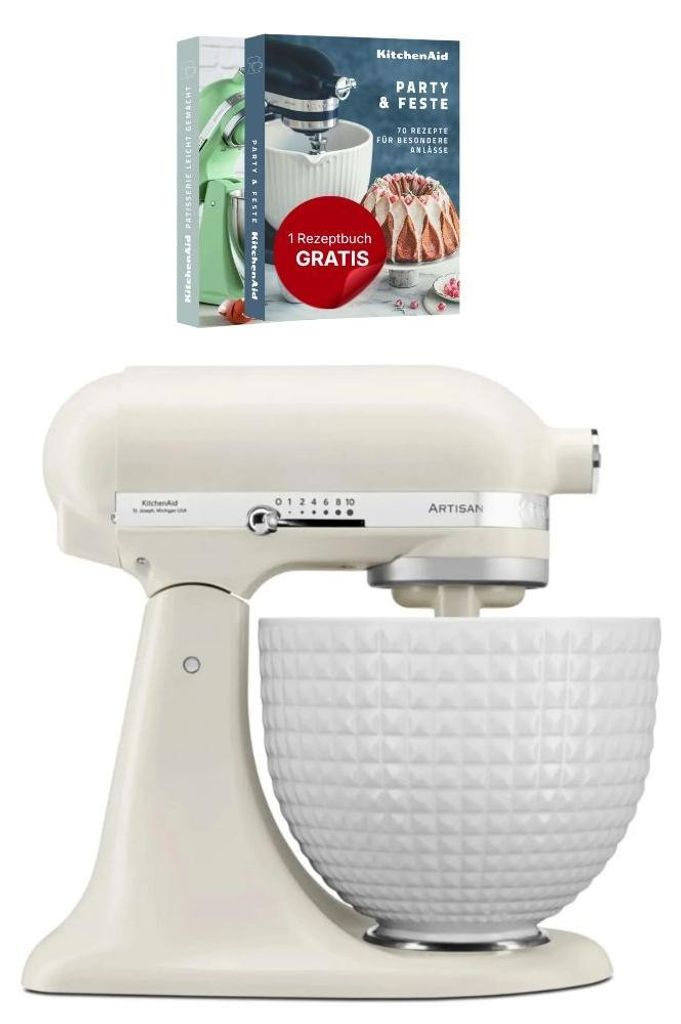 KitchenAid 5KSM156CXEPL, Standmixer, Weiß, Schlagen, Mixen, Produktbild 