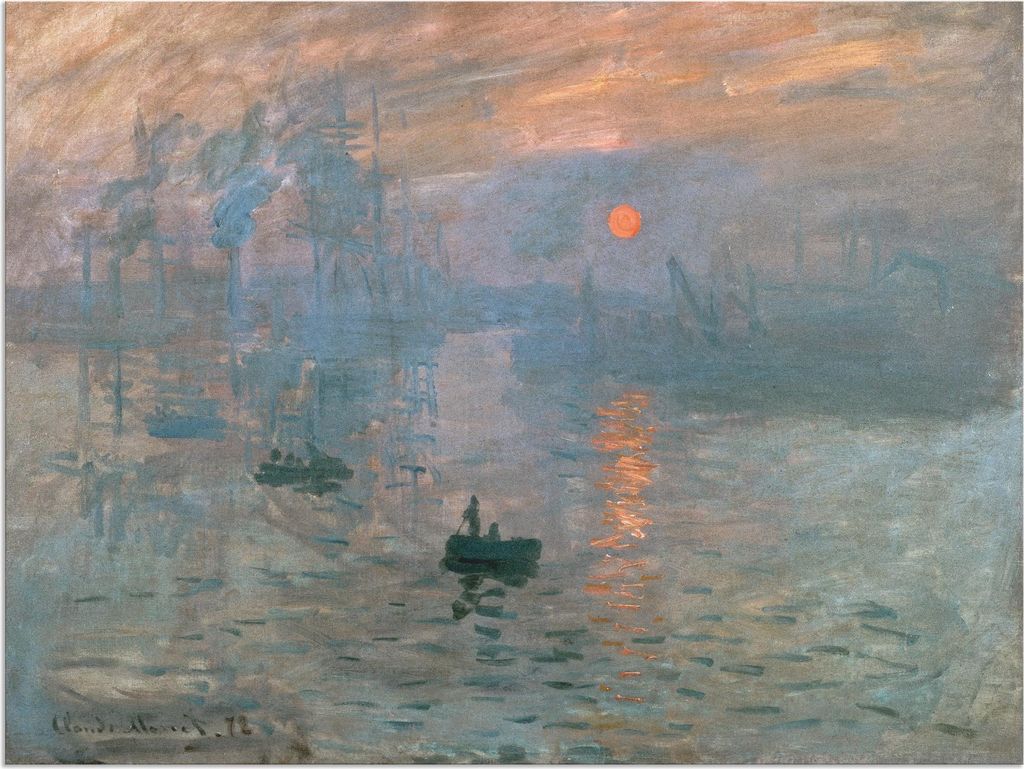 ARTland Wandbild Alu für Innen & Outdoor Impression (Sonnenaufgang). 1872 Größe: 40x30 cm