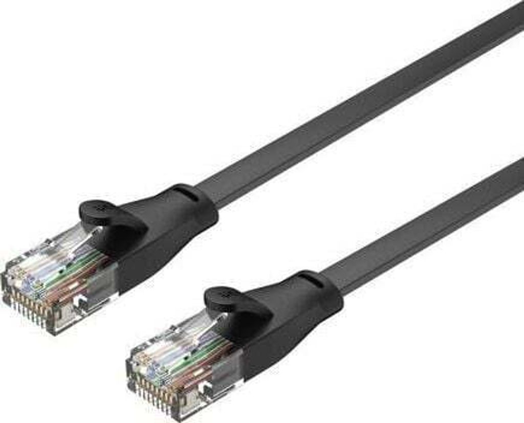 Unitek Ethernet Kat.6 UTP Flachnetzwerkkabel 1m (C1809GBK)