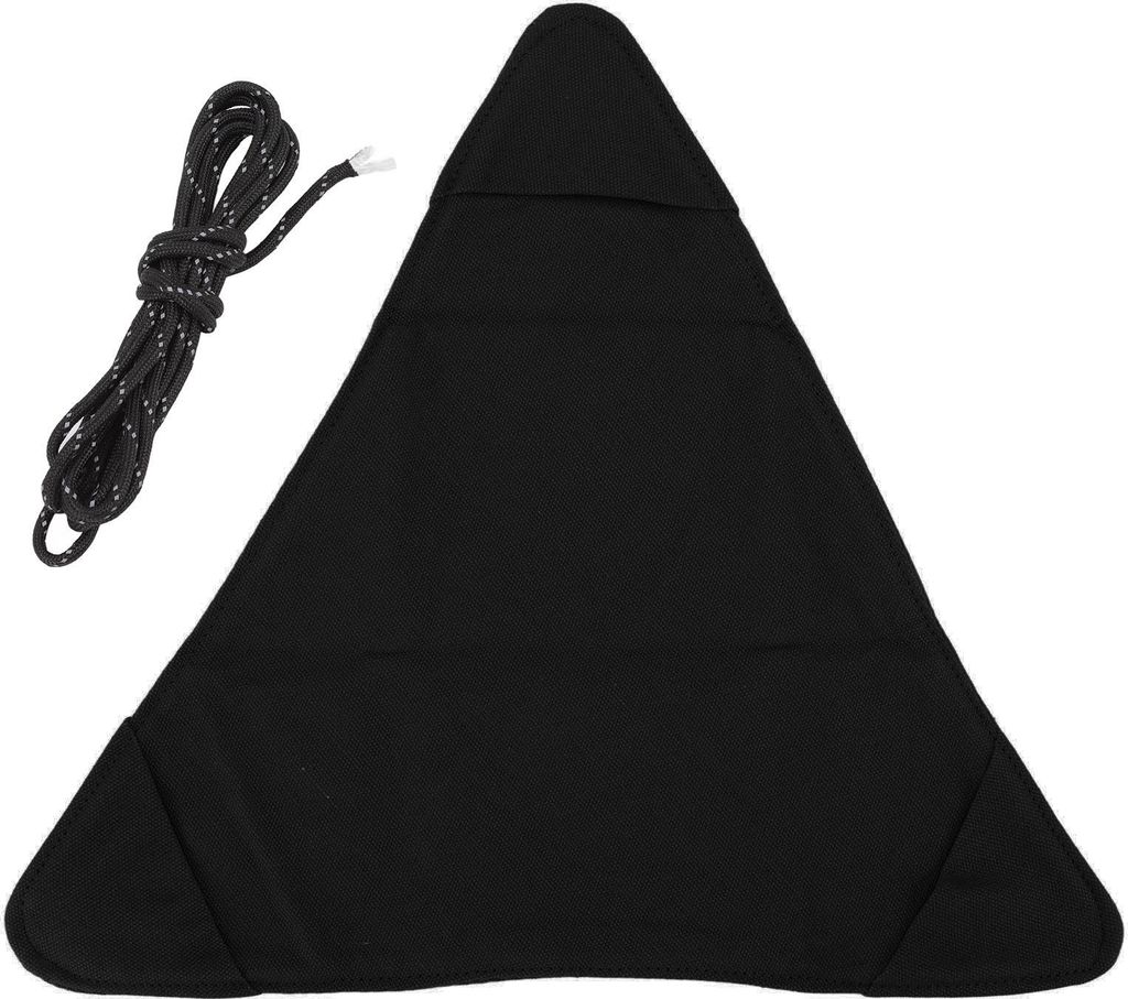 Stativ Hocker Tuch Portable faltbar Dreieck Hocker Tuch Handarbeit Anti Scratch Canvas Camping Hocker Tuch für die Fischerei Schwarz