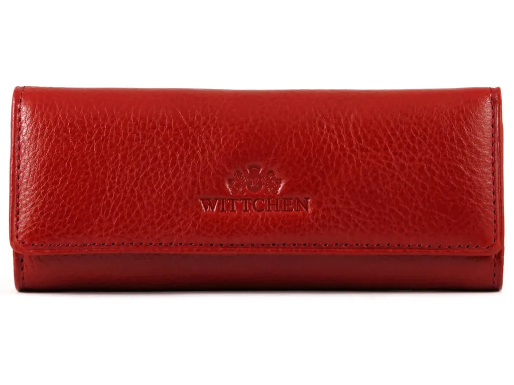 Rangement clés cuir WITTCHEN rouge - Étui pratique pour sac et poche