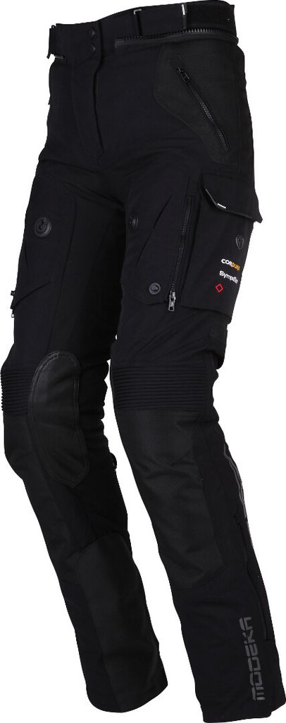 Modeka Panamericana 2 Damen Motorrad Textilhose, schwarz, 22