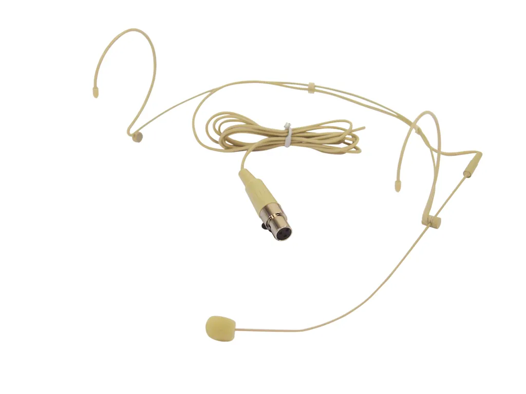 Microphone casque cardioïde OMNITRONIC HS-1100 léger avec prise XLR robuste