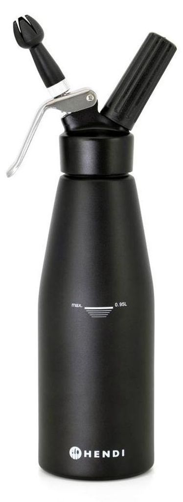 HENDI Kitchen Line dispenser di panna, nero, Kitchen Line, Immagine del prodotto 