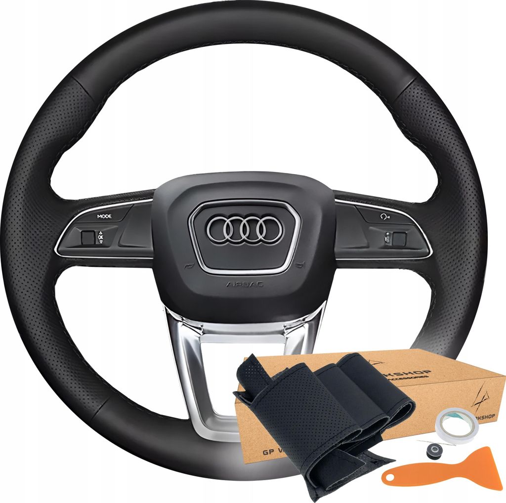 Lenkradbezug, Ziermuster für Audi A3 A4 A5 S3 RS Q2 Q3 Q5 Q7 Q8