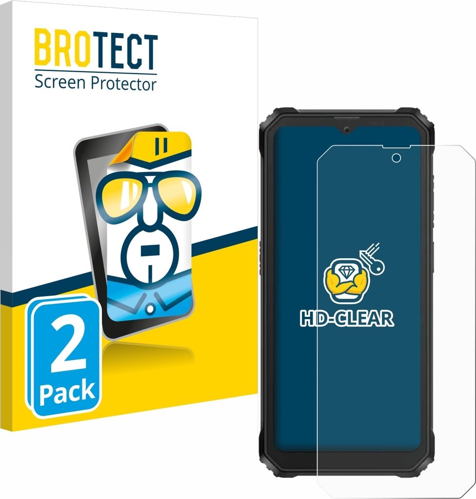 2x Für Blackview BV6200 Schutzfolie BROTECT Displayschutz Display Schutz Folie Klar Transparent