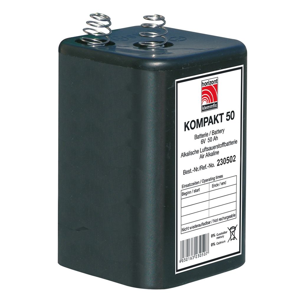 Luft-Sauerstoff-Batterie Kompakt 50 6V/50Ah Produktbild 