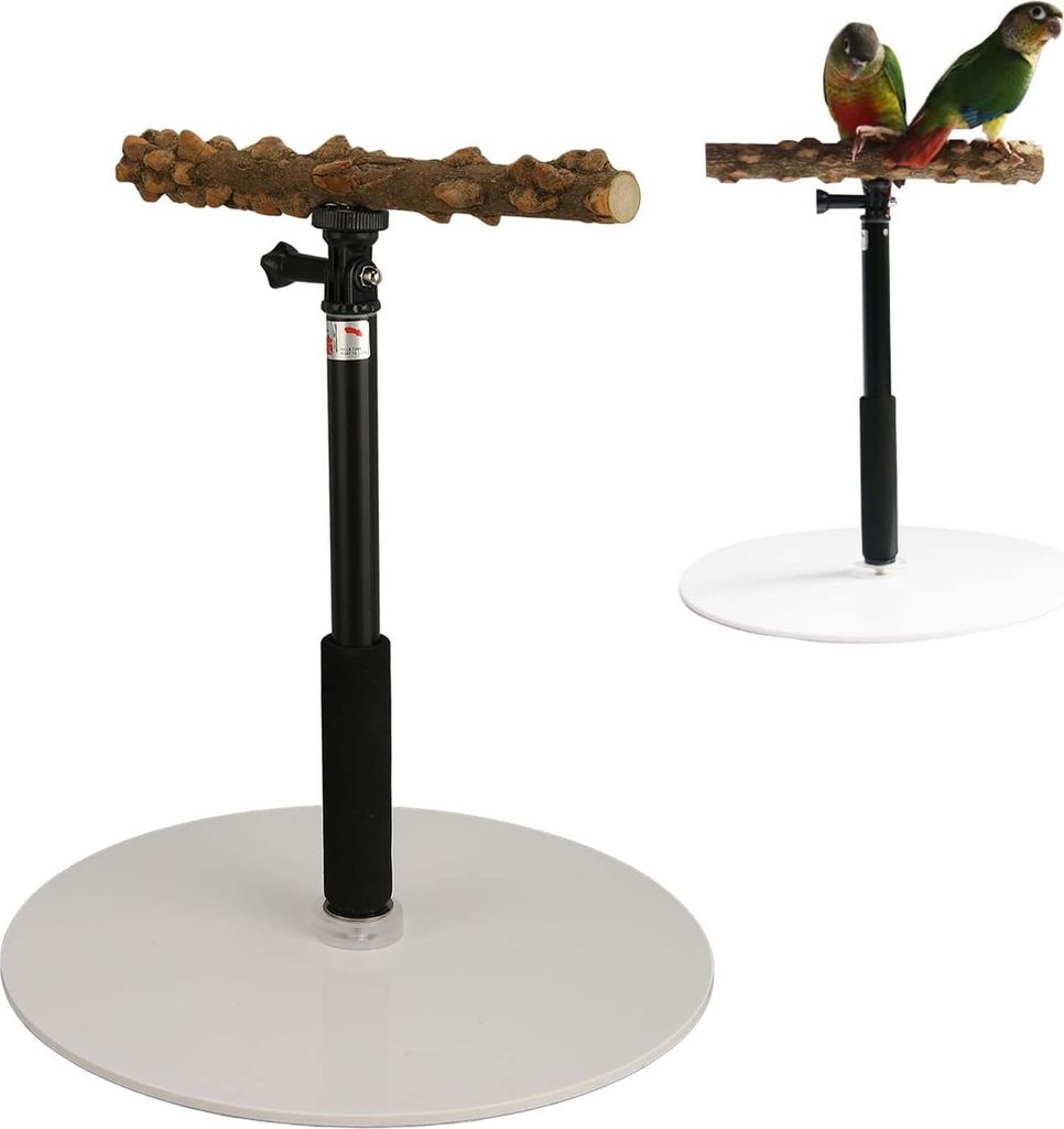 Tragbare Vogelstange - Abnehmbarer Papageien-Spielstand für Innen - Außen - Reisen