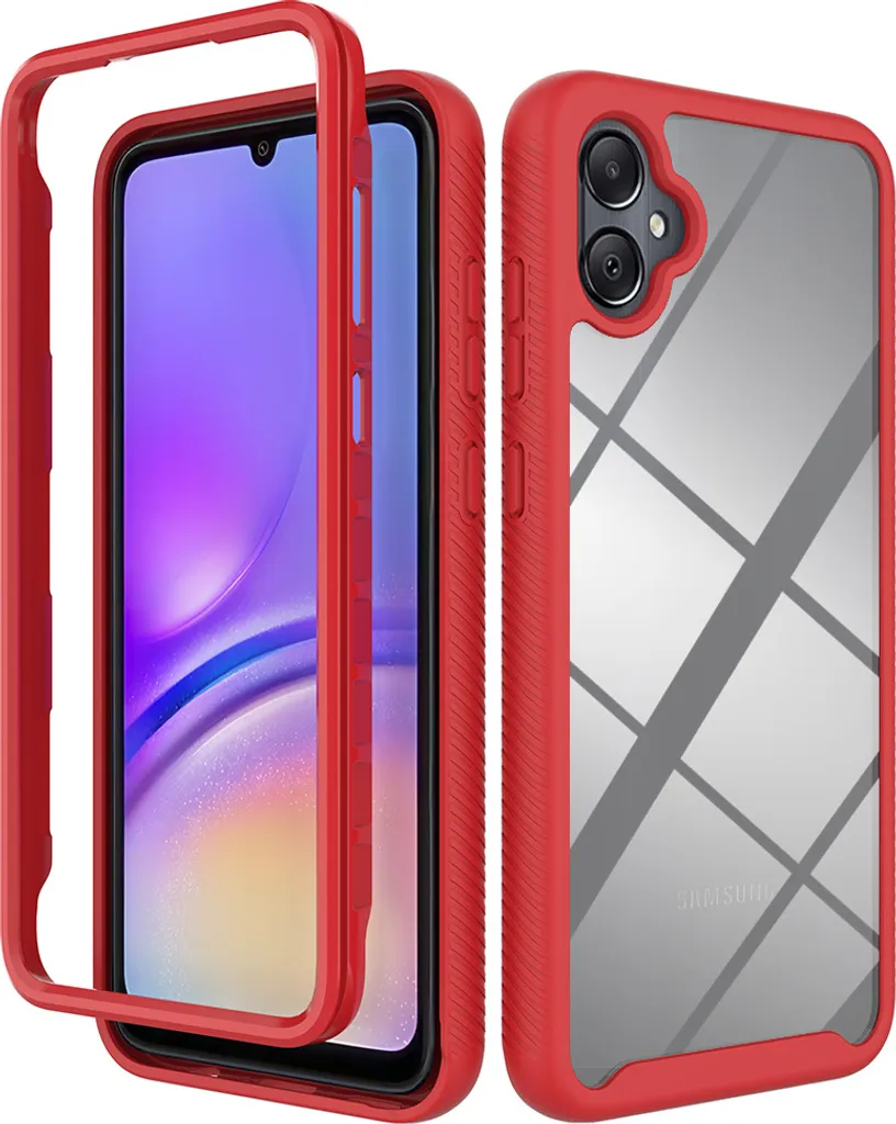 Offerta Cover Galaxy A05 Rosso - Robusta Protezione Ibrida Anti-Shock