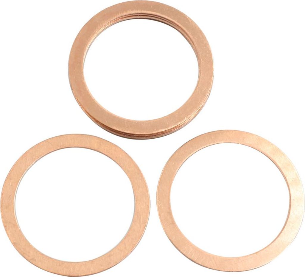 Kupferdichtringe Kupferringe Dichtring 8 Stk.Kupfer Unterlegscheiben Scheiben Sortiment 40mm Innendurchmesser für KFZ Motoröl