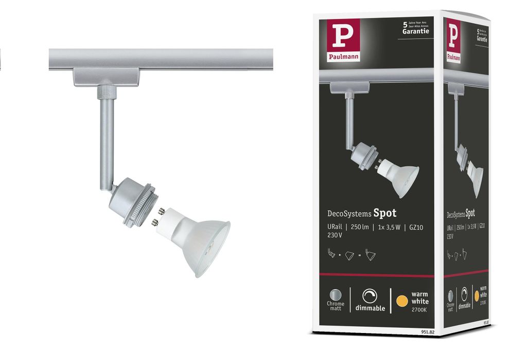 Paulmann URail Schienenspot DecoSystems Einzelspot Produktbild 