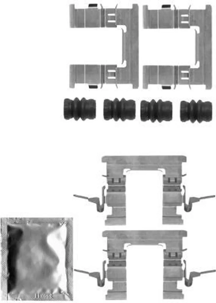 Kit d'accessoires pour plaquettes de frein avant Nissan Juke et Cube