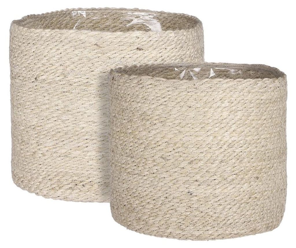 Mica Decorations Atlantic Plantenmand - Set van 2 - H26 x Productafbeelding 