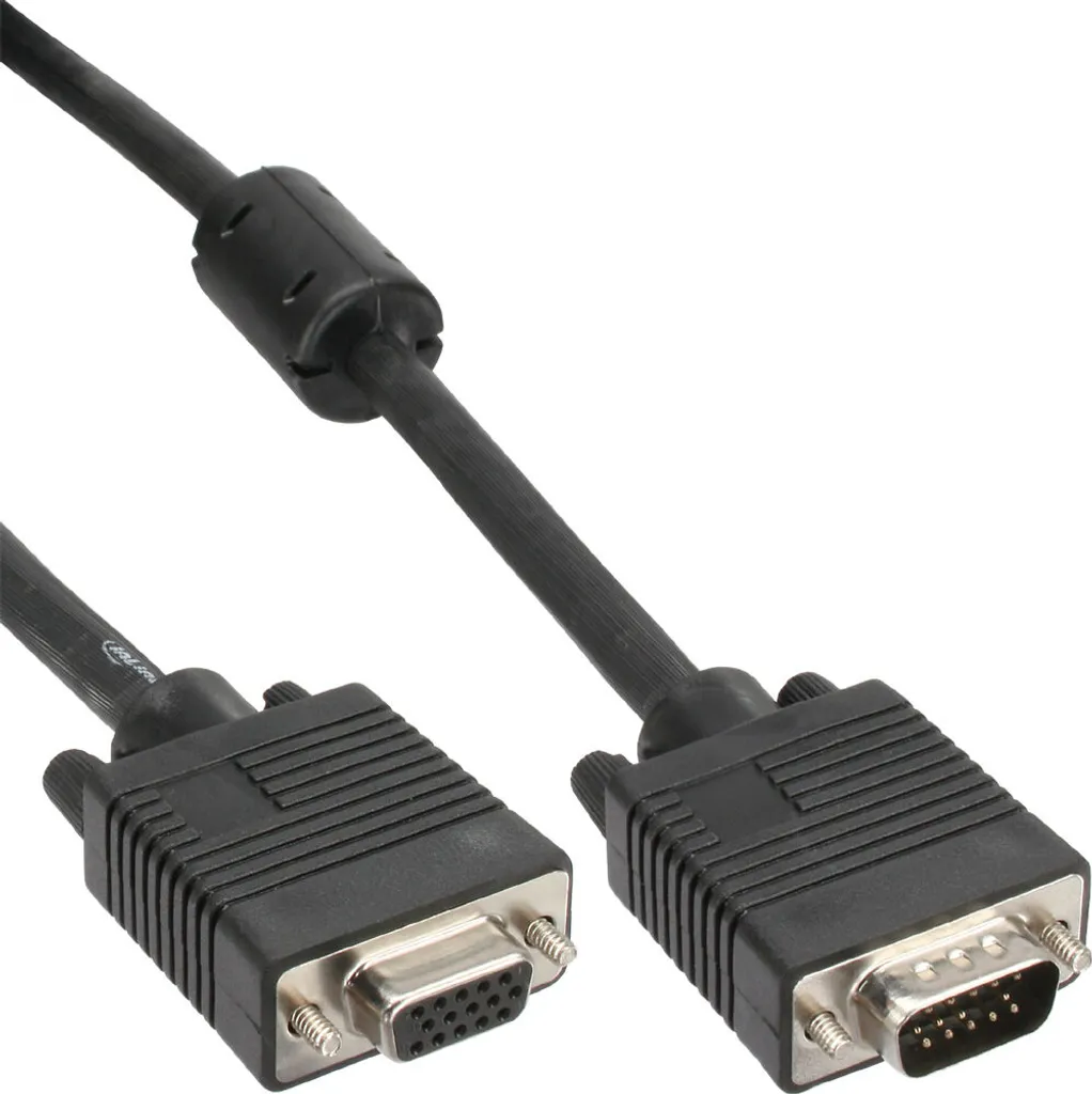 Cavo Prolunga Monitor 1m InLine 17701B | S-VGA Nero Alta Qualità