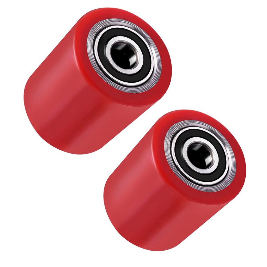 2 tlg. Set Hubwagenrollen Polyurethan 82 x 100 mm, Produktbild 