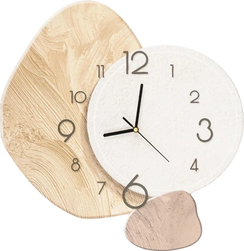 Horloge murale design artistique Type 4 en métal noir - Modèle 40cm