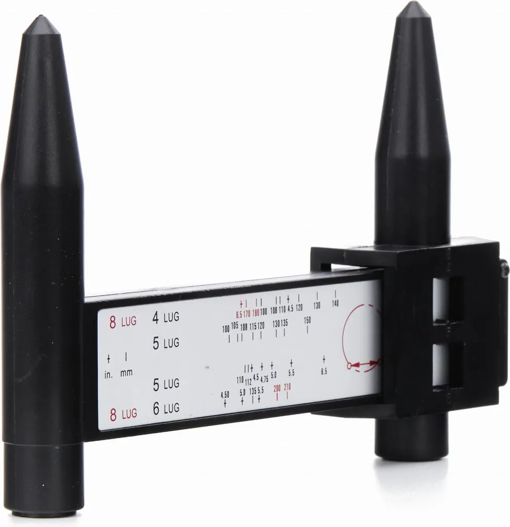 Kraft&Dele KD10091 Calibro Professionale per Interasse Fori Cerchi