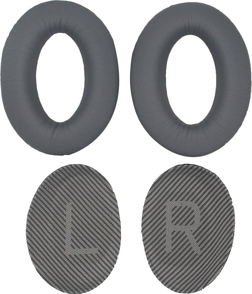 Memory-Schaum-Ohrpolster fš¹r am Kopf getragenes Headset, weiche, atmungsaktive Ersatz-Ohrpolster, kompatibel mit Bose QC25, QC15, QC35, Dunkelgrau