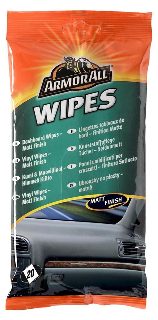 Armor All Wipes Kunststoff Pflegetücher seidenmatt 20 Produktbild 