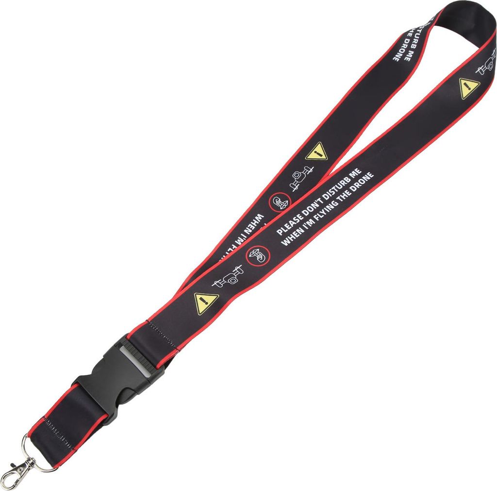 Fernbediener Lanyard Anti Lost Nylon Sturdy RC Drohnen Halsgurt mit Warnllogan für FPV rot