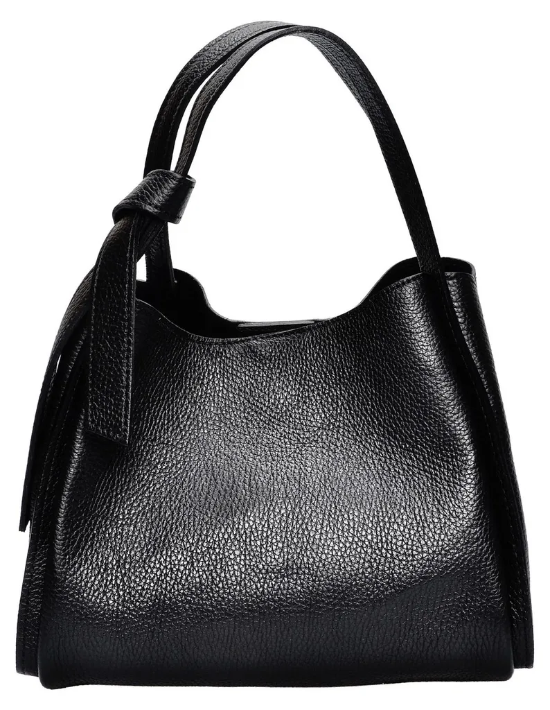 Sac Business Femme Noir Chic - Tote Bag Cuir pour le Travail Anna Luchini