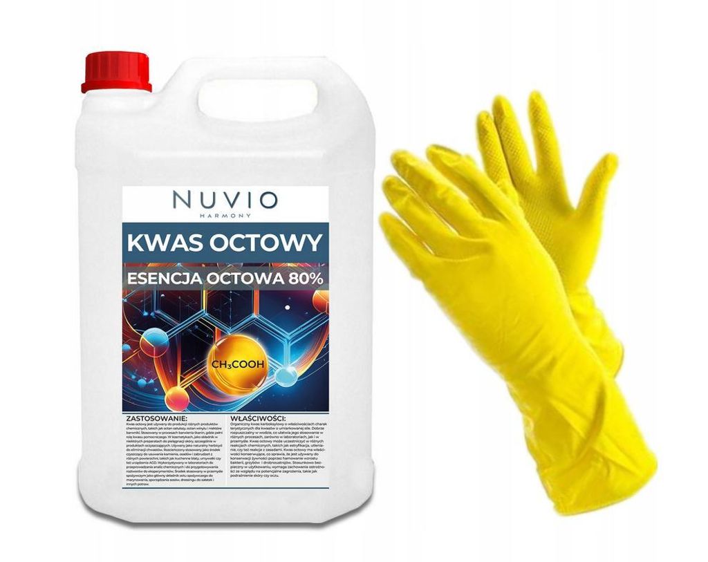 Essigsäure 4L ESSIGESSENZ 80% 4L NUVIO + gratis | Putz- & Produktbild 