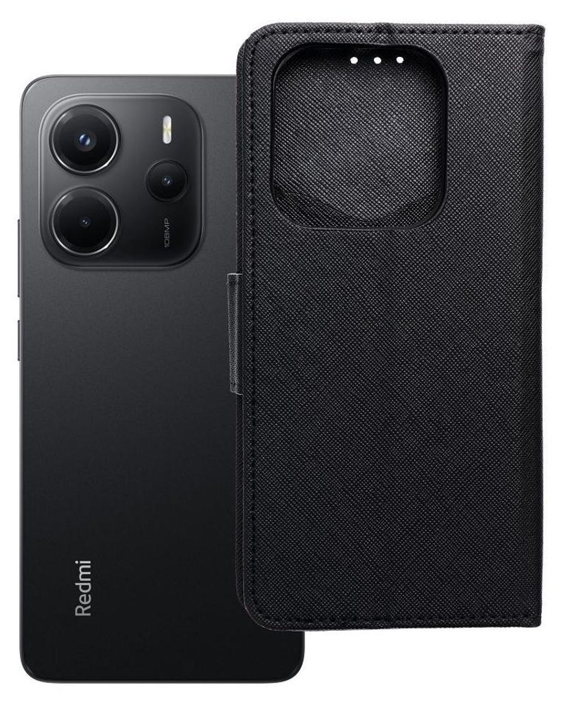 Schickes Buchholster passend für XIAOMI Redmi NOTE 14 4G schwarz