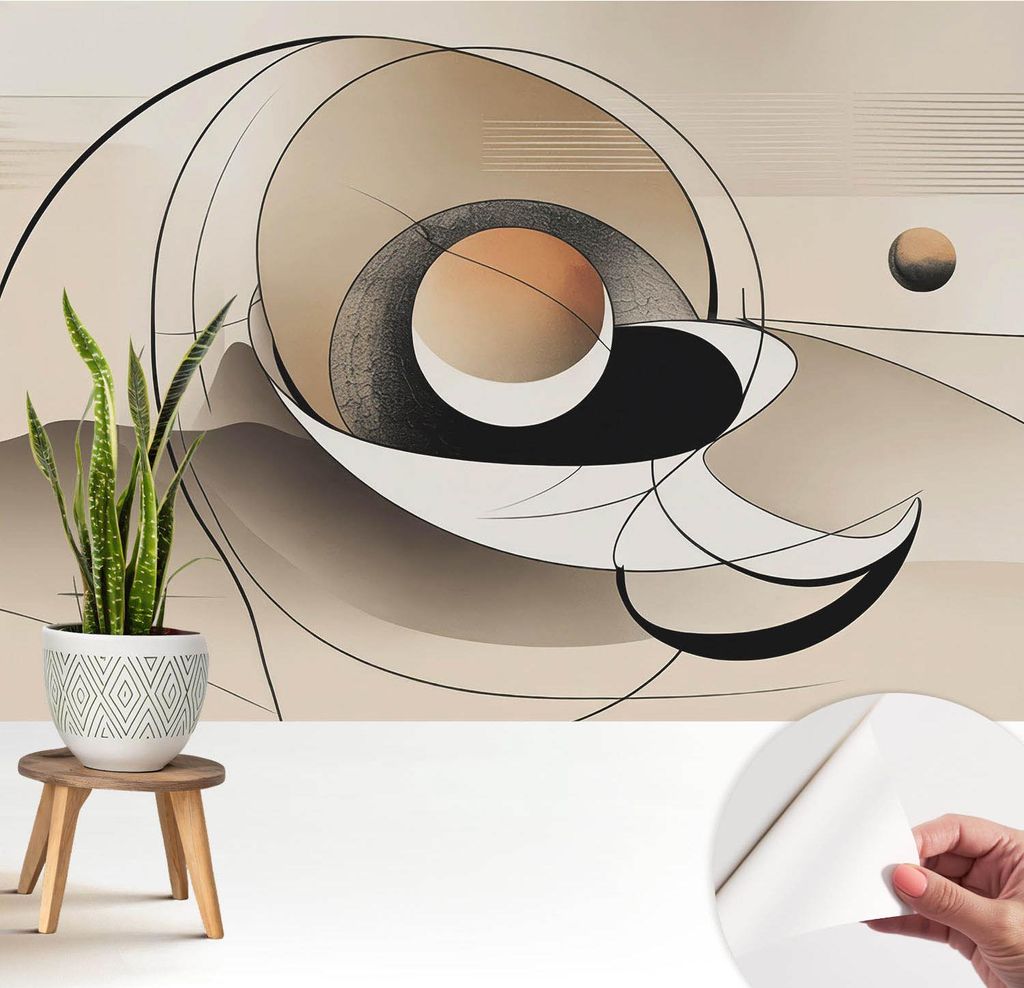 Fototapete selbstklebend - 208x146 cm - Tapete - Wandtapete - Wandbilder - Klebefolie - Dekofolie - Tapete Folie - Wand - Dekoration - Wohnzimmer -...